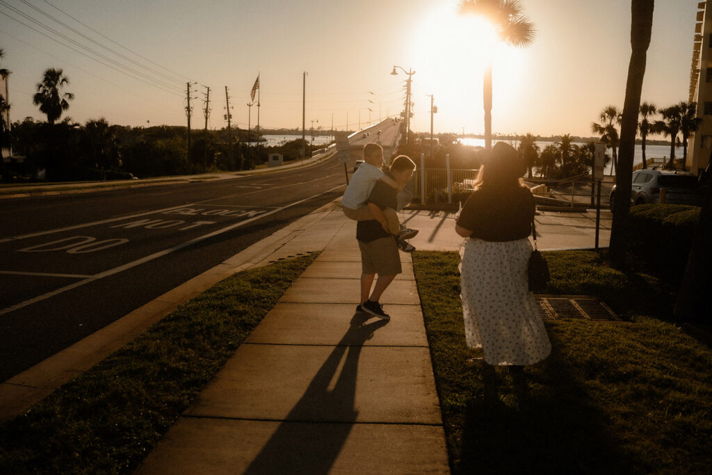 Documentary photography session outing captured in candid moments.