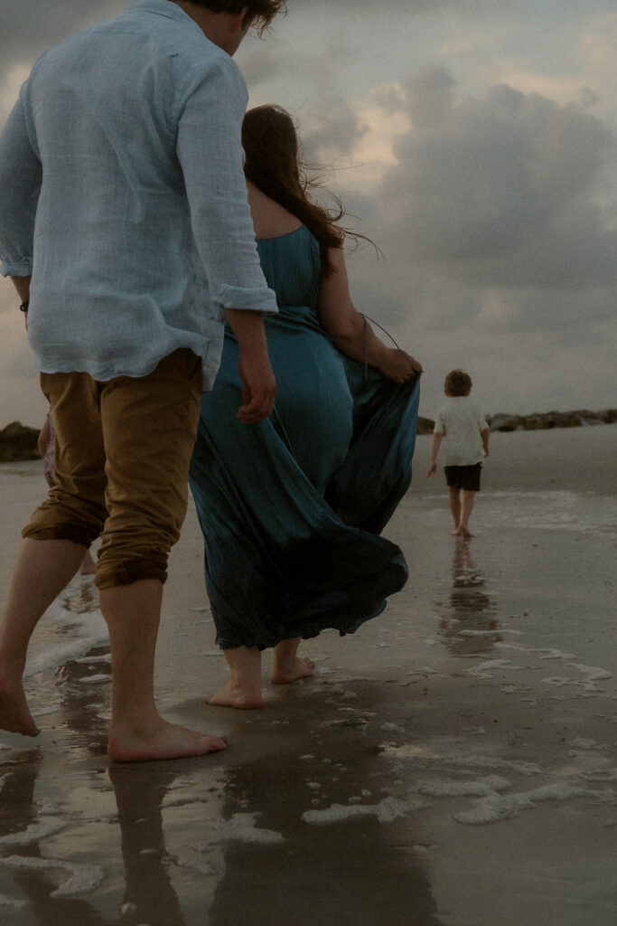 Natural movement and emotion during a Florida family photo session