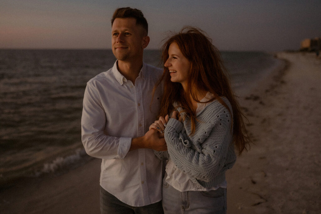 Textured clothing photographed in natural beach light